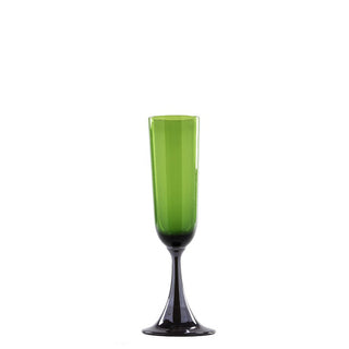 Nason Moretti Guepiere champagne flute blueberry and green - Buy now on ShopDecor - Discover the best products by NASON MORETTI design
