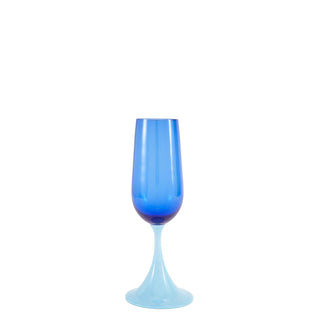 Nason Moretti Guepiere champagne flute light blue and blue - Buy now on ShopDecor - Discover the best products by NASON MORETTI design