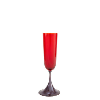 Nason Moretti Guepiere champagne flute blueberry and red - Buy now on ShopDecor - Discover the best products by NASON MORETTI design