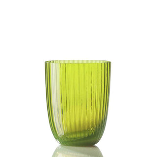 Nason Moretti Idra striped water glass - Murano glass Nason Moretti Acid green - Buy now on ShopDecor - Discover the best products by NASON MORETTI design
