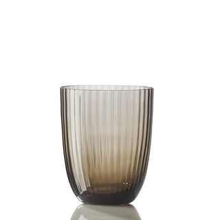Nason Moretti Idra striped water glass - Murano glass Nason Moretti Brown - Buy now on ShopDecor - Discover the best products by NASON MORETTI design