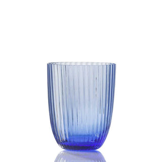 Nason Moretti Idra striped water glass - Murano glass Nason Moretti Light blue - Buy now on ShopDecor - Discover the best products by NASON MORETTI design