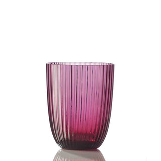Nason Moretti Idra striped water glass - Murano glass Nason Moretti Ruby red - Buy now on ShopDecor - Discover the best products by NASON MORETTI design