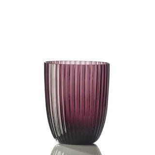 Nason Moretti Idra striped water glass - Murano glass Nason Moretti Violet - Buy now on ShopDecor - Discover the best products by NASON MORETTI design