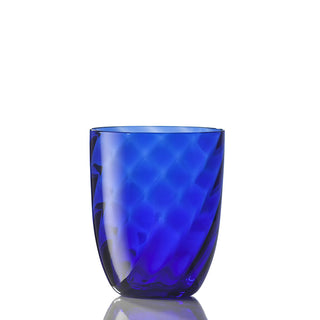Nason Moretti Idra twisted optic water glass - Murano glass Nason Moretti Blue - Buy now on ShopDecor - Discover the best products by NASON MORETTI design