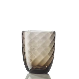 Nason Moretti Idra twisted optic water glass - Murano glass Nason Moretti Brown - Buy now on ShopDecor - Discover the best products by NASON MORETTI design