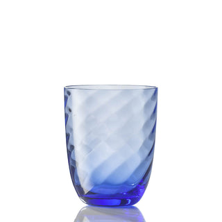 Nason Moretti Idra twisted optic water glass - Murano glass Nason Moretti Light blue - Buy now on ShopDecor - Discover the best products by NASON MORETTI design