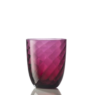 Nason Moretti Idra twisted optic water glass - Murano glass Nason Moretti Ruby red - Buy now on ShopDecor - Discover the best products by NASON MORETTI design