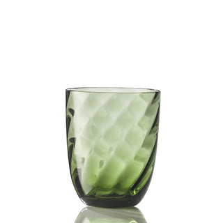 Nason Moretti Idra twisted optic water glass - Murano glass Nason Moretti Soraya green - Buy now on ShopDecor - Discover the best products by NASON MORETTI design