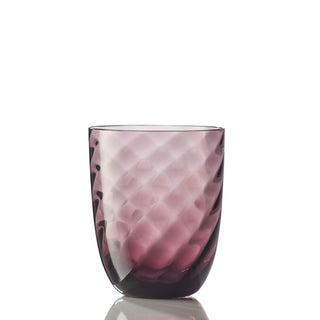 Nason Moretti Idra twisted optic water glass - Murano glass Nason Moretti Violet - Buy now on ShopDecor - Discover the best products by NASON MORETTI design