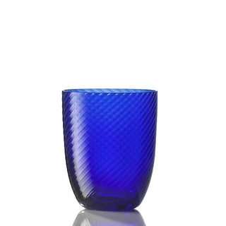 Nason Moretti Idra twisted striped water glass - Murano glass Nason Moretti Blue - Buy now on ShopDecor - Discover the best products by NASON MORETTI design