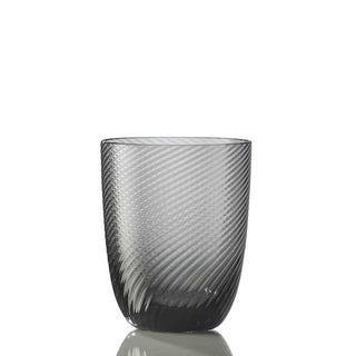 Nason Moretti Idra twisted striped water glass - Murano glass Nason Moretti Grey - Buy now on ShopDecor - Discover the best products by NASON MORETTI design