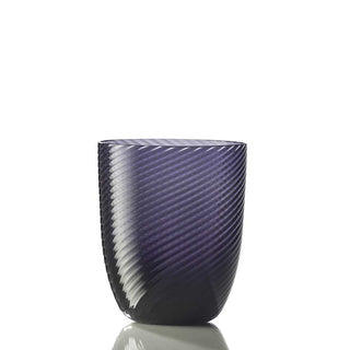 Nason Moretti Idra twisted striped water glass - Murano glass Nason Moretti Periwinkle - Buy now on ShopDecor - Discover the best products by NASON MORETTI design