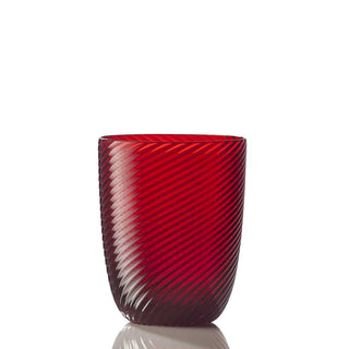 Nason Moretti Idra twisted striped water glass - Murano glass Nason Moretti Red - Buy now on ShopDecor - Discover the best products by NASON MORETTI design