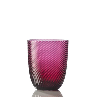 Nason Moretti Idra twisted striped water glass - Murano glass Nason Moretti Ruby red - Buy now on ShopDecor - Discover the best products by NASON MORETTI design
