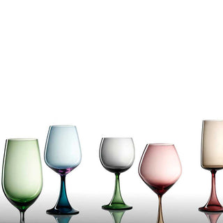 Nason Moretti Mille e Una Notte riesling wine chalice green and grey - Buy now on ShopDecor - Discover the best products by NASON MORETTI design