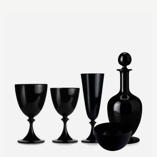 Nason Moretti Mori wine chalice black - Murano glass - Buy now on ShopDecor - Discover the best products by NASON MORETTI design