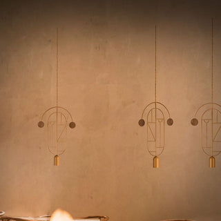 Nomon Wooden Dots pendant lamp gold structure 1 element - Buy now on ShopDecor - Discover the best products by NOMON design