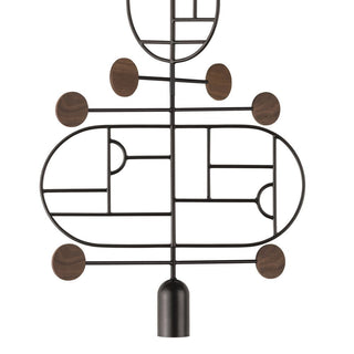 Nomon Wooden Dots pendant lamp graphite structure 1 element - Buy now on ShopDecor - Discover the best products by NOMON design