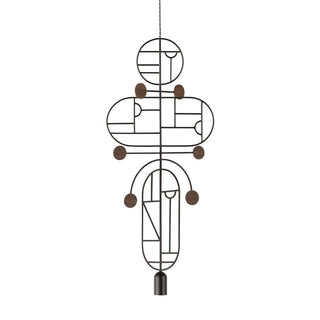 Nomon Wooden Dots pendant lamp graphite structure 3 elements Walnut WDS19 - Buy now on ShopDecor - Discover the best products by NOMON design