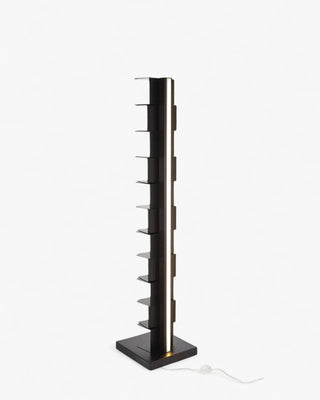Opinion Ciatti Ptolomeo Luce vertical bookcase with LED lighting Black 160 cm. - 63 in. - Buy now on ShopDecor - Discover the best products by OPINION CIATTI design