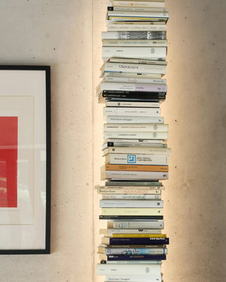 Opinion Ciatti Ptolomeo Luce vertical bookcase with LED lighting - Buy now on ShopDecor - Discover the best products by OPINION CIATTI design