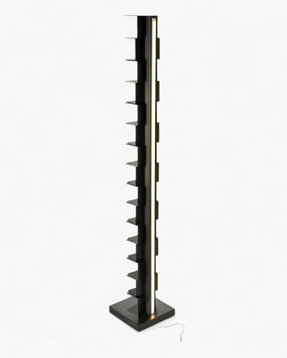 Opinion Ciatti Ptolomeo Luce vertical bookcase with LED lighting Black 215 cm. - 84.6 in. - Buy now on ShopDecor - Discover the best products by OPINION CIATTI design