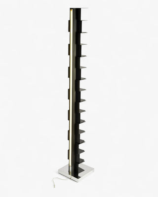 Opinion Ciatti Ptolomeo Luce vertical bookcase with LED lighting Steel Black 215 cm. - 84.6 in. - Buy now on ShopDecor - Discover the best products by OPINION CIATTI design