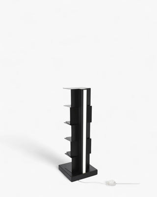 Opinion Ciatti Ptolomeo Luce vertical bookcase with LED lighting Black 75 cm. - 29.6 in. - Buy now on ShopDecor - Discover the best products by OPINION CIATTI design