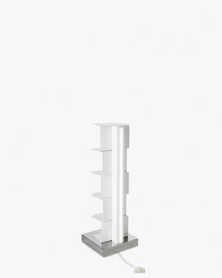 Opinion Ciatti Ptolomeo Luce vertical bookcase with LED lighting Steel White 75 cm. - 29.6 in. - Buy now on ShopDecor - Discover the best products by OPINION CIATTI design