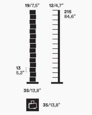 Opinion Ciatti Original Ptolomeo Special Edition 2024 vertical bookcase - Buy now on ShopDecor - Discover the best products by OPINION CIATTI design