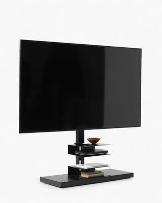 Opinion Ciatti Ptolomeo TV Smart TV stand with shelves Matt black - Buy now on ShopDecor - Discover the best products by OPINION CIATTI design