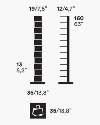 Opinion Ciatti Original Ptolomeo vertical bookcase - Buy now on ShopDecor - Discover the best products by OPINION CIATTI design