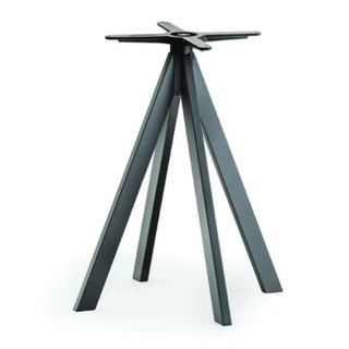 Pedrali Arki-Base steel table base Black ARK4 - Buy now on ShopDecor - Discover the best products by PEDRALI design