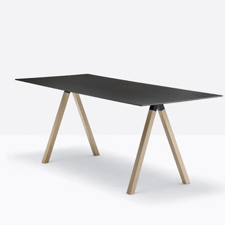 طاولة Pedrali Arki-Desk Wood ARKW7 بسطح من صفائح الخشب الصلب