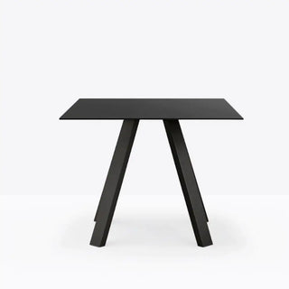 Pedrali Arki-Table with solid laminate top Black Solid laminate FNP-NE 89x89 cm - Buy now on ShopDecor - Discover the best products by PEDRALI design