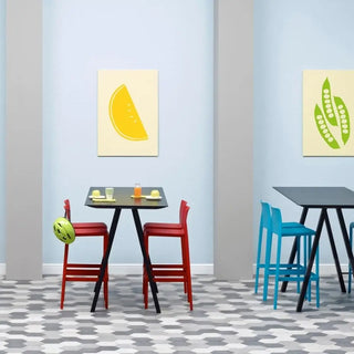 Pedrali Arki-Table ARK107 high table with solid laminate top
