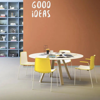 Pedrali Arki-Table Wood with solid laminate top - Buy now on ShopDecor - Discover the best products by PEDRALI design