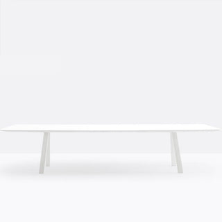 Pedrali Arki-table outdoor 118.1x47.2 inch in white solid laminate - Buy now on ShopDecor - Discover the best products by PEDRALI design