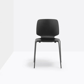 Pedrali Babila 2710 ash chair with steel legs