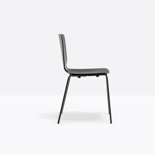 Pedrali Babila 2710 ash chair with steel legs