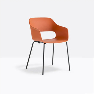 Pedrali Babila 2735 armchair with steel legs and technopolymer shell