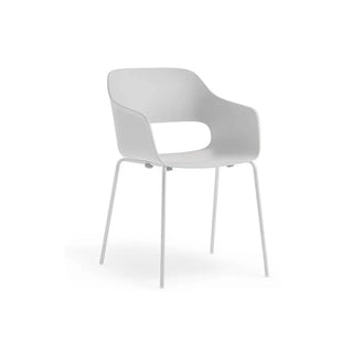 Pedrali Babila 2735 armchair with steel legs and technopolymer shell