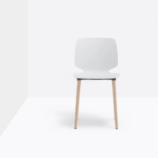 Pedrali Babila 2750 chair with ash legs and technopolymer shell