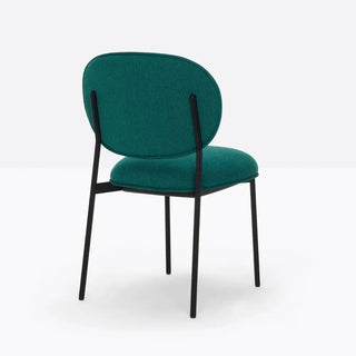 Pedrali Blume 2950 chair with upholstered seat and back and anodized aluminium structure - Buy now on ShopDecor - Discover the best products by PEDRALI design
