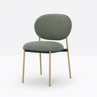 Pedrali Blume 2950 chair with upholstered seat and back and anodized aluminium structure - Buy now on ShopDecor - Discover the best products by PEDRALI design