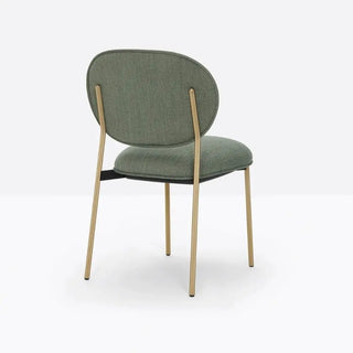 Pedrali Blume 2950 chair with upholstered seat and back and anodized aluminium structure - Buy now on ShopDecor - Discover the best products by PEDRALI design