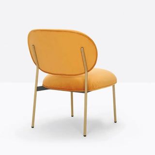Pedrali Blume 2951 lounge chair with upholstered seat and back and anodized aluminium structure - Buy now on ShopDecor - Discover the best products by PEDRALI design