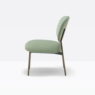 Pedrali Blume 2951 lounge chair with upholstered seat and back and anodized aluminium structure - Buy now on ShopDecor - Discover the best products by PEDRALI design