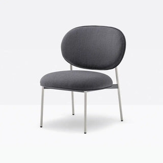 Pedrali Blume 2951 lounge chair with upholstered seat and back and anodized aluminium structure - Buy now on ShopDecor - Discover the best products by PEDRALI design